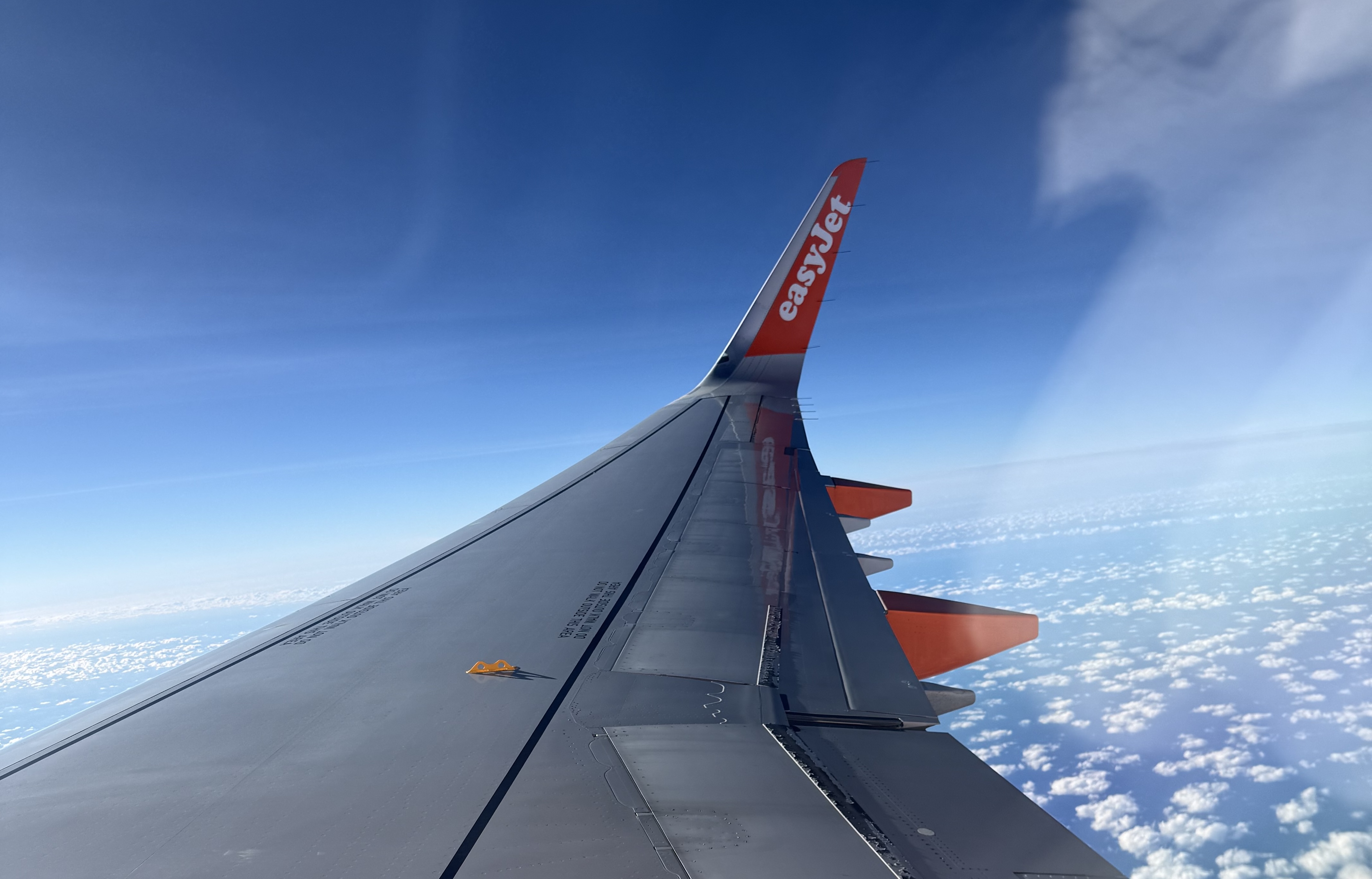Easyjet plane in the air